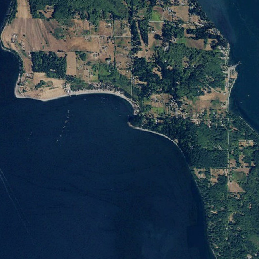 Aerial imagery of Lovers Bluff, WA