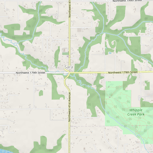 OpenStreetMap map of Packard Creek, WA