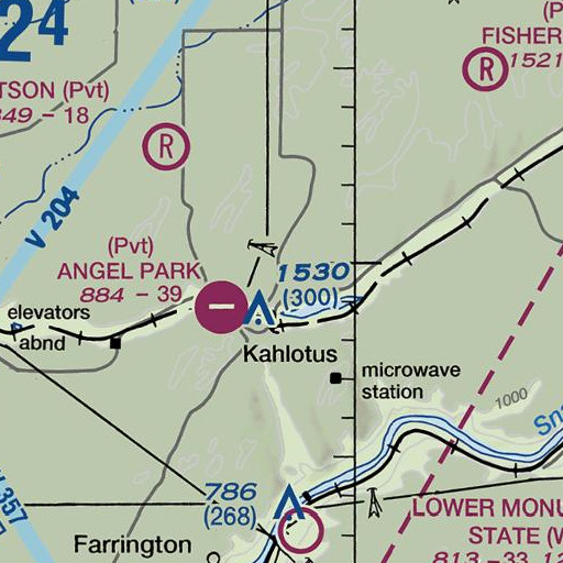 FAA VFR chart of Rainbow Spring, WA
