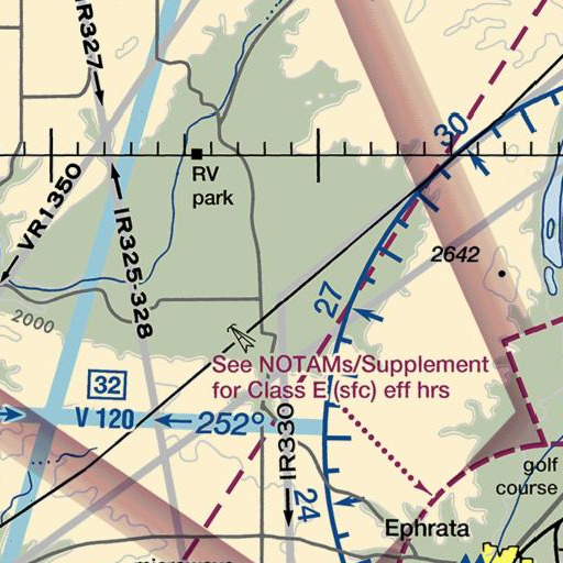 FAA VFR chart of Sagebrush Flat, WA