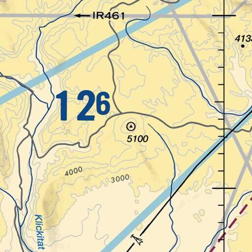 FAA VFR chart of Signal Peak, WA