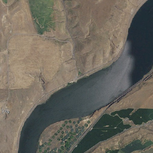 Aerial imagery of Snake River, WA