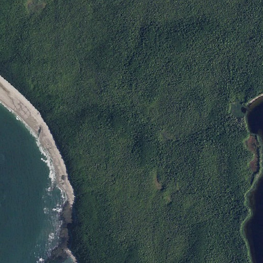 Aerial imagery of South Sand Point Trail, WA