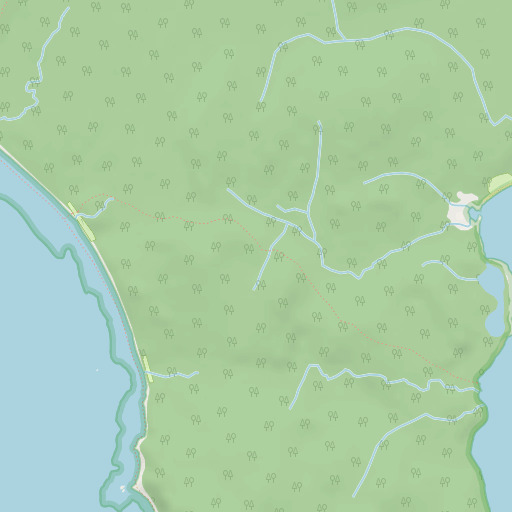 OpenStreetMap map of South Sand Point Trail, WA