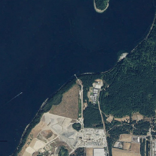Aerial imagery of Tatsolo Point, WA