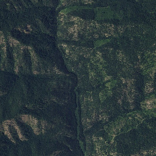 Aerial imagery of Three Forks Creek, WA