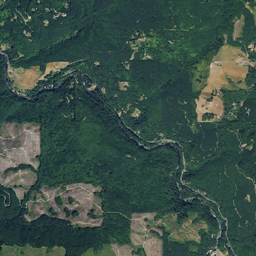 Aerial imagery of Woolford Creek, WA