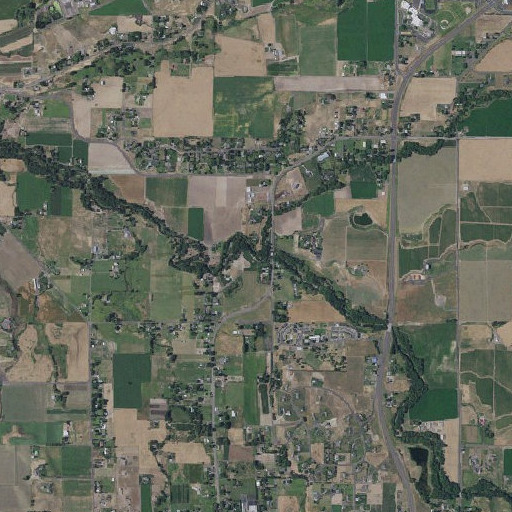 Aerial imagery of Yellowhawk Creek, WA