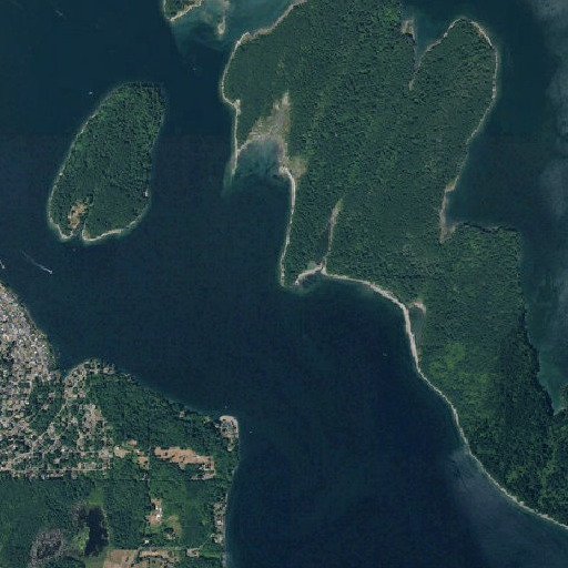 Aerial imagery of Belspeox Point, WA
