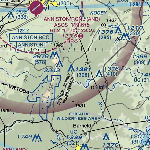 FAA VFR chart of Dempsey Prospect, AL