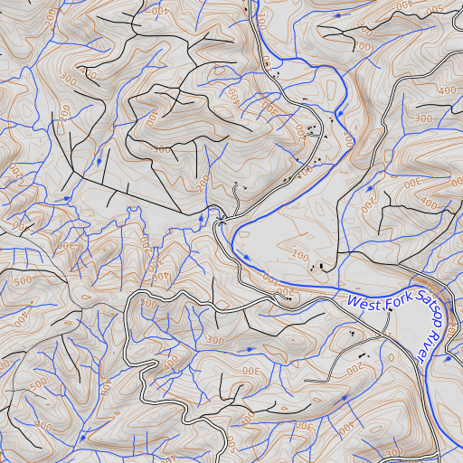 OpenTopoMap map of Still Creek, WA