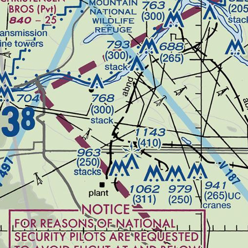 FAA VFR chart of Gable Butte, WA