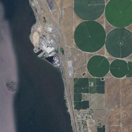 Aerial imagery of Wallula Station, WA