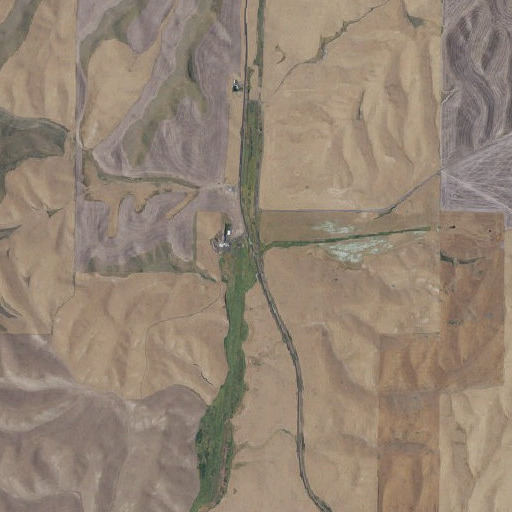 Aerial imagery of Spring Valley, WA