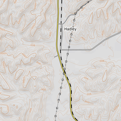 OpenTopoMap map of Spring Valley, WA