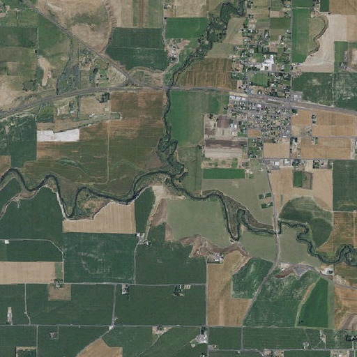 Aerial imagery of Touchet River, WA