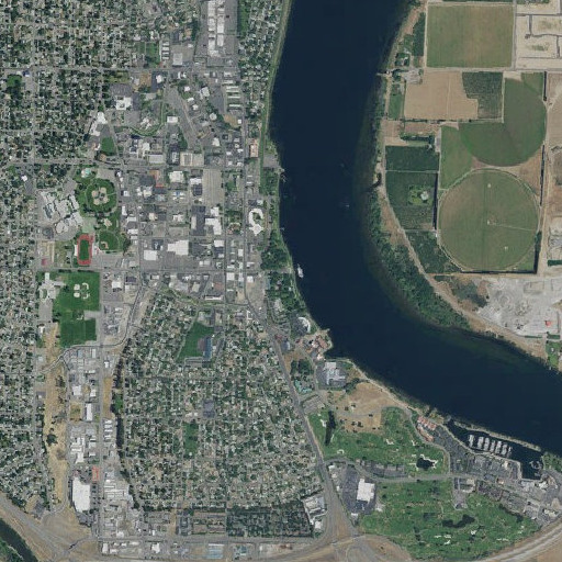Aerial imagery of Howard Amon Park, WA
