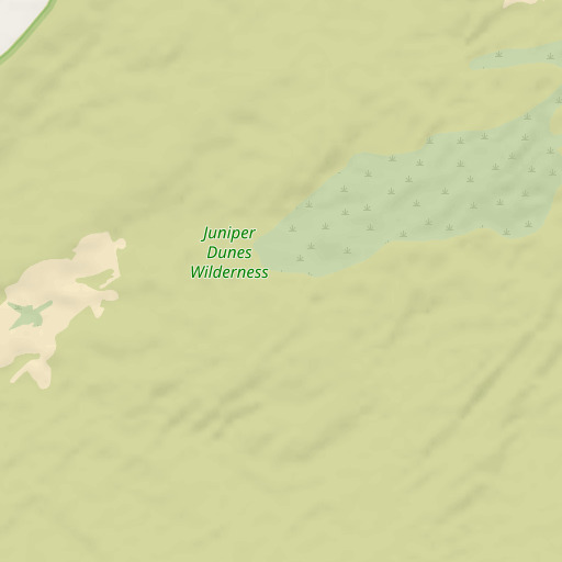 OpenStreetMap map of Juniper Dunes Wilderness, WA
