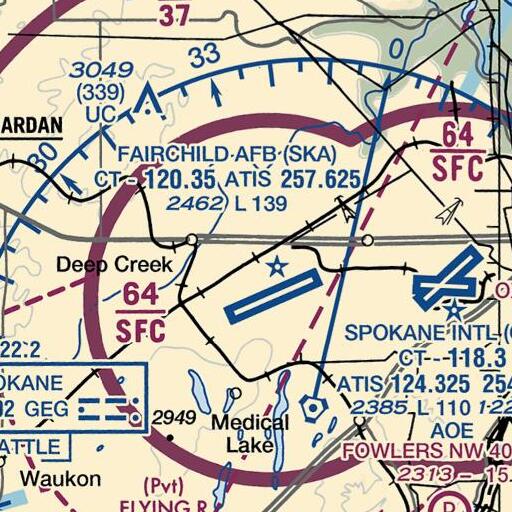 FAA VFR chart of Galena, WA