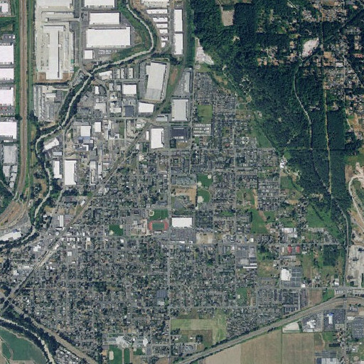 Aerial imagery of Daffodil Valley Elementary School, WA