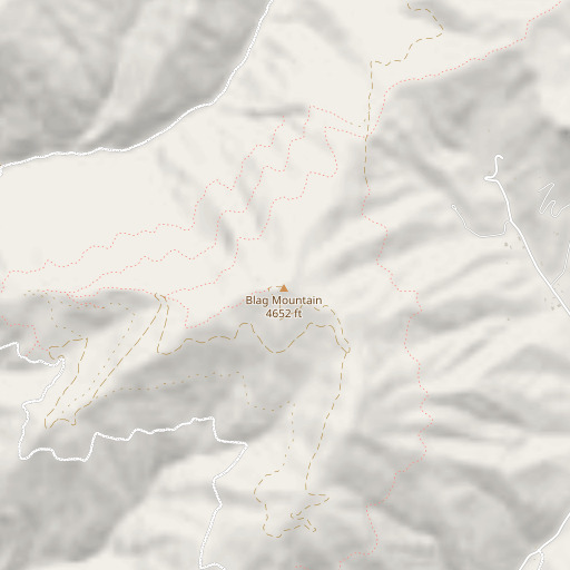 OpenStreetMap map of Blag Mountain, WA