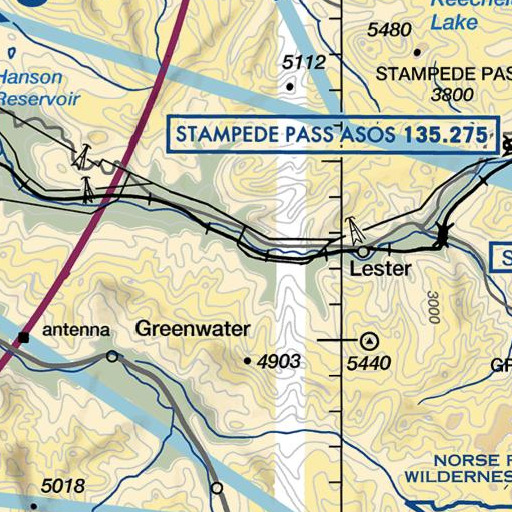 FAA VFR chart of Champion Creek, WA