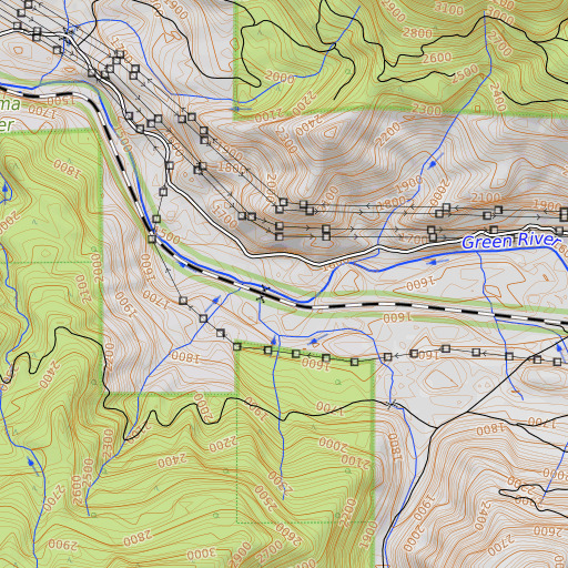 OpenTopoMap map of Champion Creek, WA