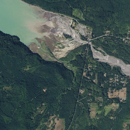 Aerial imagery of East Creek, WA