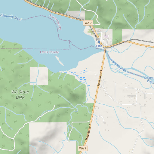 OpenStreetMap map of East Creek, WA