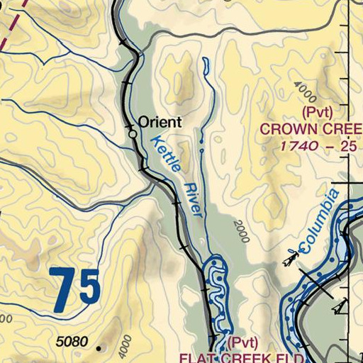 FAA VFR chart of Globe Mine, WA