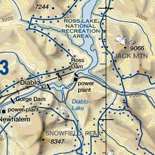 FAA VFR chart of Happy Creek, WA