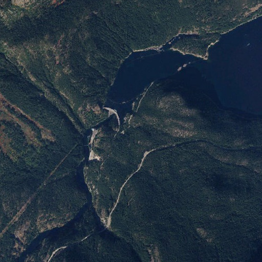 Aerial imagery of Happy Creek, WA