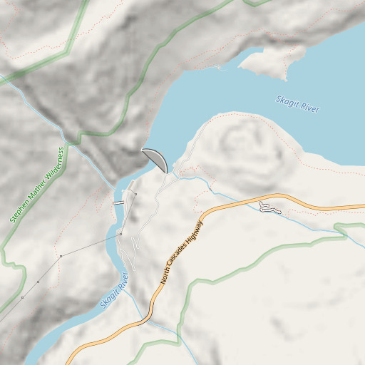 OpenStreetMap map of Happy Creek, WA