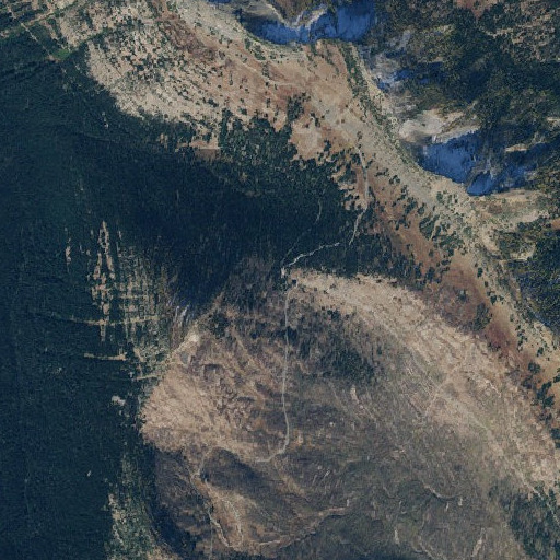Aerial imagery of Harts Pass, WA