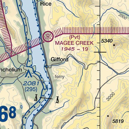 FAA VFR chart of Hungry Hollow, WA