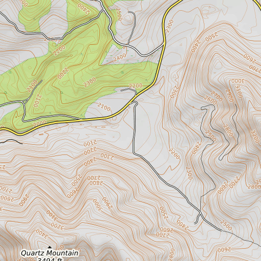OpenTopoMap map of Hungry Hollow, WA