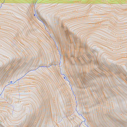 OpenTopoMap map of Indigo Creek, WA