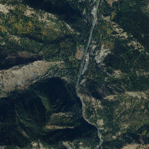 Aerial imagery of Ingalls Creek, WA