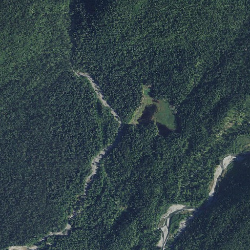 Aerial imagery of Irely Creek, WA