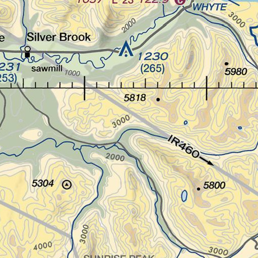 FAA VFR chart of Irish Creek, WA