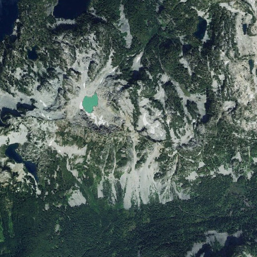 Aerial imagery of Iron Cap Mountain, WA
