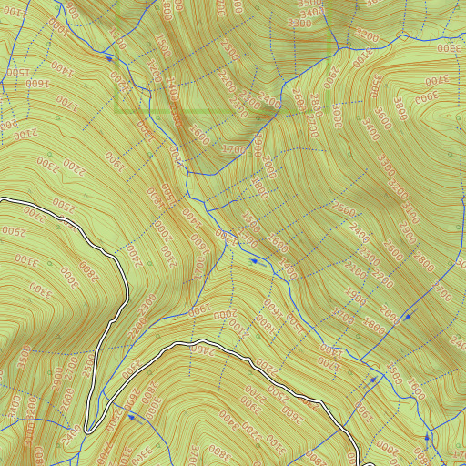 OpenTopoMap map of Iron Creek, WA