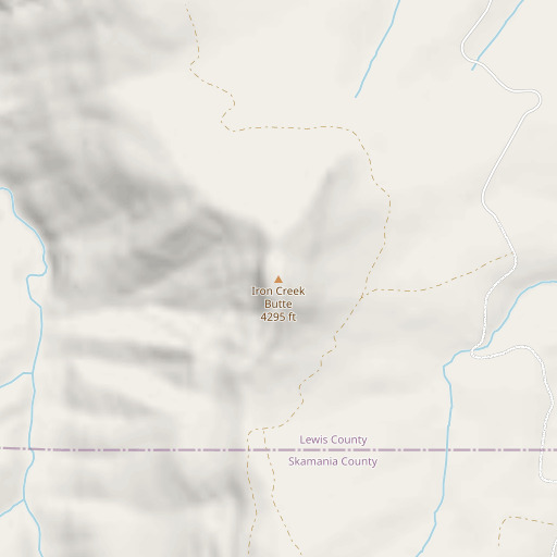 OpenStreetMap map of Iron Creek Butte, WA