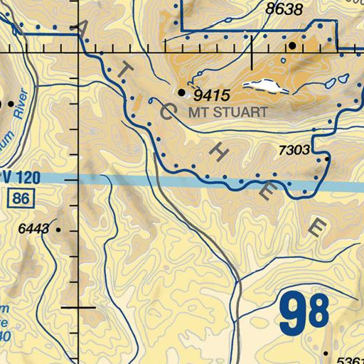 FAA VFR chart of Iron Peak, WA
