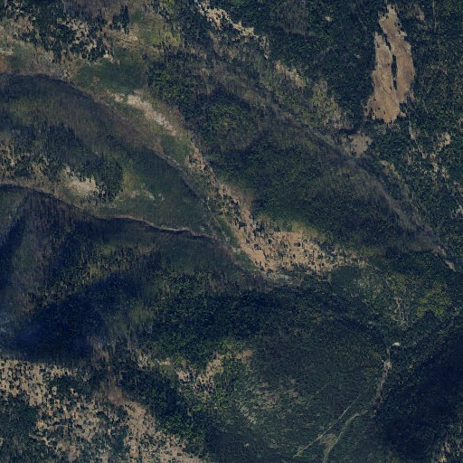Aerial imagery of Isabel Creek, WA