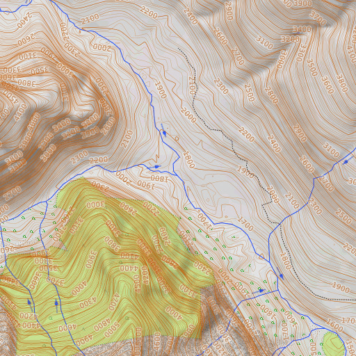 OpenTopoMap map of Jay Creek, WA