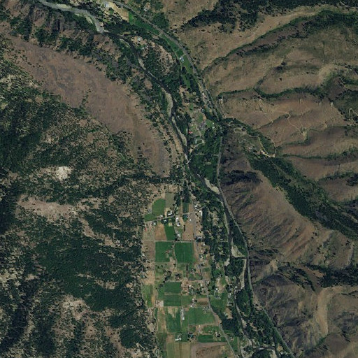 Aerial imagery of Johnson Canyon, WA
