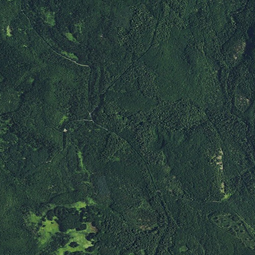 Aerial imagery of Langfield Falls, WA
