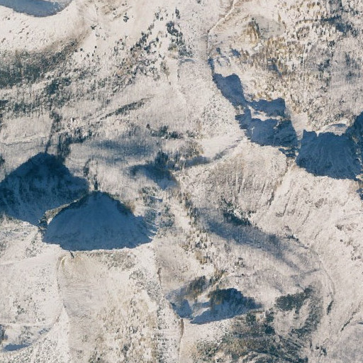 Aerial imagery of Larch Pass, WA