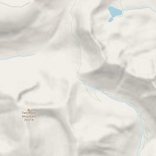 OpenStreetMap map of Larch Pass, WA